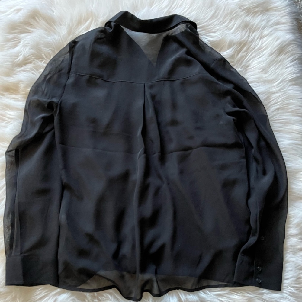 Express Sheer Button Down Shirt - image 3